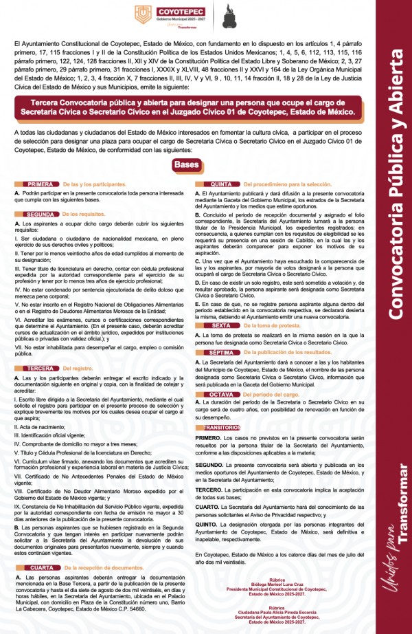 Convocatoria 